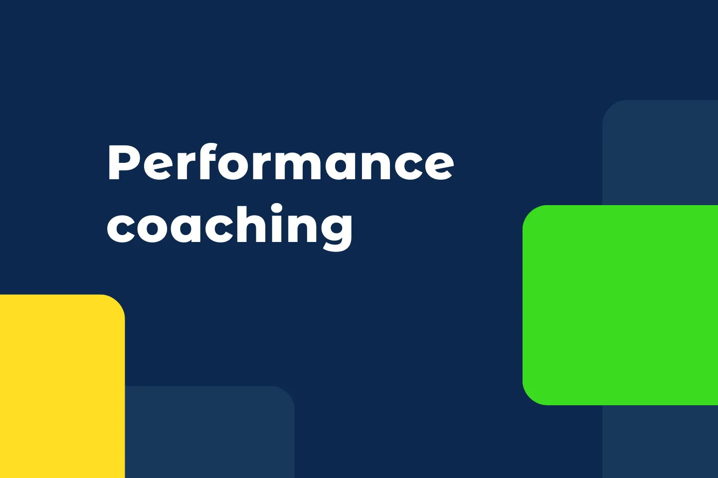 performance coaching