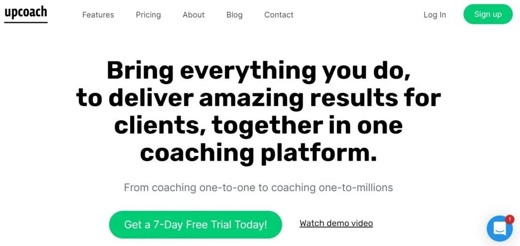 upcoach is a comprehensive group coaching platform